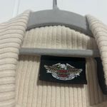 Harley Davidson Womens Beige Ribbed Turtleneck Sweater Long Sleeve Logo XL Size undefined Photo 2