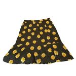 Madewell  Side-Button Ruffle-Hem Midi Skirt  Floral Bohemian Plus Sz 22 #1841 Photo 5