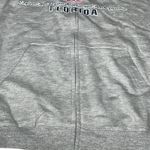 Delray Beach Florida Womens Medium Hoodie Distressed Shark Flower Hoodie Gift Gray Photo 6