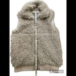 Women’s Johnston & Murphy Faux Fur‎ Furry Vest Beige Size M Size M Photo 3