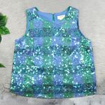 Anthropologie MAEVE by Amatheia Blue Sleeveless Sequin Top Women's Size 8 Photo 3