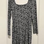 Boden Sweetheart Jersey Mini Dress in Black Swirl Swig Size 8 NWT Photo 8