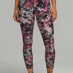 Lululemon  Base Pace High Rise Tight Leggings Stencil Blossom Red Multi 2 W5DRNS Photo 0