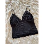 SKIMS  Fits Everybody Lace Triangle Cami Onyx Size Large Photo 5