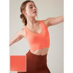 Athleta Aurora Seamless Crop Ribbed Tank Size XXS Peach Orange Yoga Photo 1