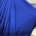 Badgley Mischka Mark & James Blue One Shoulder Dress Size Small Photo 5