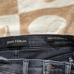 Denim Forum Lola High Rise Skinny Jeans Gray Wash Raw Hem Stretch 26 Black Photo 9