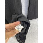 Ny Collection  Women's Bodysuit Ribbed 3/4 Sleeve Solid Black Medium Photo 2