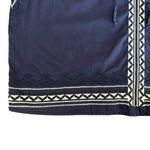 Lucky Brand ⭐️ navy and white embroidered bohemian blouse top size small Photo 6