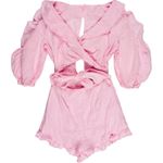 Majorelle  Pink Ruffle Jumpsuit Photo 4