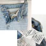 Levi's Levi’s 501 Jeans Original Fit Size 27 Light Wash Distressed Straight Leg Photo 7