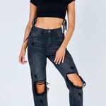 Princess Polly Polly enissa black distressed jeans 6 Photo 1