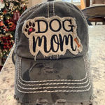 KBETHOS Distressed “Dog Mom” Baseball Cap Gray Adjustable Vintage Photo 0