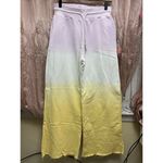 Sandro  Paris‎ Tie Dye Ombré Pastel Sweatpants Size Medium FR 38 Wide Leg Photo 1