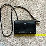 Kate Spade Allegra Black purse crossbody leather bag Wallet Pockets Studs EUC Photo 0