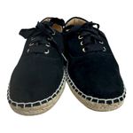 Vionic  Sandy Black Suede Lace-Up Espadrille Sneakers Orthotic Comfort Size 8 Photo 3