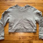 NAADAM Crop Crewneck Sweatshirt Tan Cotton Cashmere XS Photo 1
