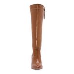 a.n.a . Size 6.5 Ludwig Cognac Stacked Heel Dress Boots Medium Zip Up New No Box Photo 2