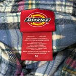 Women’s Hand bleached plaid farmhouse festival fall flannel shirt Blue Size M Photo 6