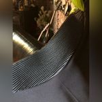 ZARA NWT Black Midi Dress w/Lace Top Detail & Leather Ribbed Sides❤️🔥 Photo 2