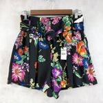 EXPRESS  Womens Shorts 6 High Rise Floral Tropical Garden Resort Cottage Brunch Photo 0