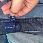 Lucky Brand Dialogue Black Wash Denim High Rise Cut-Off Mom Jean Shorts 14/32 Photo 4