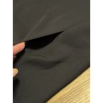 Vince  Black Shift Dress Contrast Arms Sz 4 Wedding Guest‎ Formal Poly  Leather Photo 8