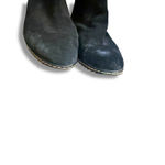 Sofft Black Suede Slouch Boots Women's Size 8 Western Stitch Detail Fall Photo 3
