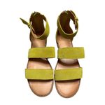Frye and Co. Lena Ankle Strap Suede Sandals Women’s 8.5M Yellow Lime Green Size 8.5 Photo 1