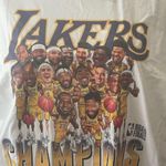Fanatics Lakes Tee White Cotton Shirt Unisex NBA Champion 2020 basketball Sz XL Photo 89
