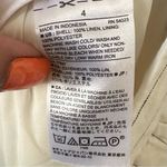 Banana Republic Women Sz 4 White Pinstripe Reegan Fit Fully Lined Linen Pants Photo 7