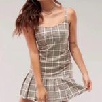 Hollister Plaid Structured Pleated Mini Dress Photo 2