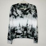 Earth Tie Dye Oversized Crewneck Long Sleeves Pullover Sweatshirt Green Size M Photo 0