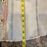 Tribal Light Blue Jean Jacket Pastel‎ Stitching Medium Photo 7