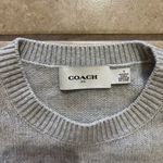 Coach  Uni Intarsia Sweater - Women's - Grey size small Photo 2