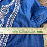 J Jill Denim Chambray‎ Boho Dress Embroidered Peasant Pockets Blue Small Tall Photo 6