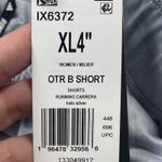 Adidas NEW  Women Sz XL 4" Running Shorts Gray Active Performance Pockets Photo 7