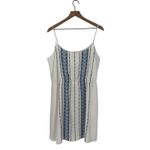 Loft  Cream Embroidered Empire Waist Spaghetti Strap Dress XL Photo 1