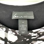 Lane Bryant Size 18 Dress Black & White Abstract Short Sleeve Formal Workwear Photo 3