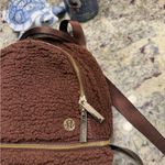 Lululemon  Brown Sherpa Mini Backpack Travel Hiking Photo 2