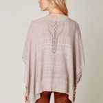 Free People  Precious Pointelle Knit Poncho in sz small NWT Photo 6