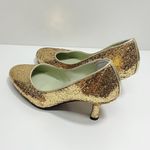 Shoes of Prey Bridal Gold Glitter Pumps Size 35 Photo 4