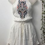 Abercrombie & Fitch White Embroidered Romper Photo 1
