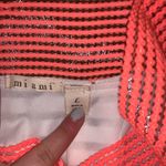 Miami Vibrant Coral and Cream A-Line Skirt Photo 1