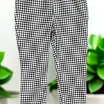 Jessica London  Houndstooth Ponte Pants 14W Black White‎ Slim Fit Career Trousers Photo 0