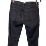 Abercrombie & Fitch Abercrombie Fitch Harper Low Rise Raw Ankle Stretch Skinny Jean 25 Short Black Photo 4