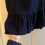 Loft Navy Blue Peplum Crepe Tank Top Blouse Size Small Photo 3