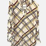 Forever 21 NWT  Contemporary Cream Black Stripes Geometric Dress Size Large Photo 0