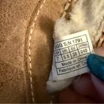 UGG  Brown and Black leather Flip Flops with Button Detail Photo 6