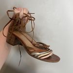 Madewell Brown Leather Block Heel Lace Up Sandal Size 6.5 Photo 0
